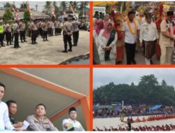 Polres Kuansing Turunkan Personil Untuk Amankan Giat Festival Pacu Jalur