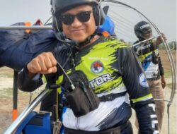 Kapolsek Kuantan Mudik Juara Satu Babak Kualifikasi Paramotor PON XX1- 2024.