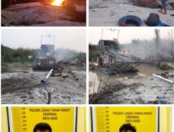 Dua Pelaku PETI Di Desa Kuantan Sako Di Tangkap Polsek Logas Tanah Darat.