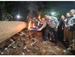 Pelayuran Jalur di Desa Tebing Tinggi, Pemangku Adat Kepemimpinan Pak Bupati Suhardiman Dirasakan Masyarakat