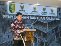 Bupati kuansing Suhardiman Amby berharap bantuan ini dapat membantu rakyat Palestina