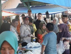 Kendalikan Inflasi, Kapolres Dan Sekda Sambangi Pasar Benai