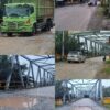 Kondisi Jalan Provinsi Rusak Parah, Jembatan Sentajo Terancam Ambruk