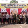 Pastikan Pelayanan Arus Mudik dan Balik Berlangsung Baik, Bupati Dan Kapolres  Tinjau  Sejumlah Poskotis Lebaran Di Kuansing
