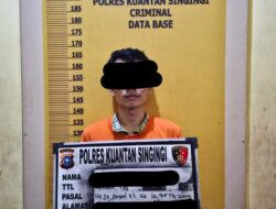 Tim Mata Elang Polres Kuansing Ungkap Kasus Narkoba Pengedar Shabu Ditangkap di Desa Rawang Bonto