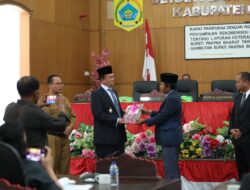 Sidang paripurna DPRD Pakpak Bharat dengan agenda penyampaian rekomendasi DPRD tentang LKPJ Bupati