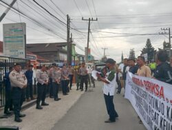 AP2AN Dairi orasi damai,minta kepala sekolah SMK Negri 1Sitinjo diperiksa Kejari Dairi