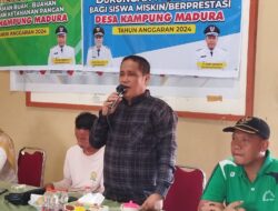 Penguatan Ketahanan Pangan, Pemdes Kampung Madura Salurkan Bantuan Bibit Buah-Buahan