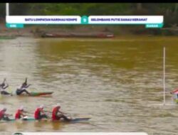 Sengit Dan Menegangkan Para Penonton, Pacu Jalur Hari Kedua Putaran Pertama Di Tepian Gudang Pulau Gobah