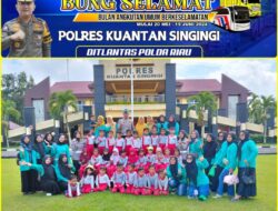 Satlantas Polres Kuansing Unit Kamsel Adakan Giat Polsanak di Taman Lalu Lintas Mapolres Kuansing