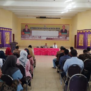 Rakor dengan BPD se-Kecamatan Kuantan Hilir, Camat Harapkan Ini