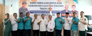 Bupati kuansing Minta Melalui raker agar Koni Kuansing memiliki program-program yang berkualitas dalam bidang olahraga