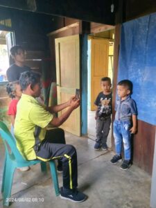 Sebelas Anak PAUD Kasih Bunda Desa Juma Siulok Peroleh Layanan KIA Jempol Siturang