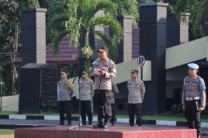Kapolres Kuansing Pimpin Apel Akbar Polisi RW Polres Kuantan Singingi