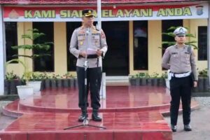 Kapolres Dairi AKBP Agus Bahari, PA, SIK, SH,M.Si Pimpin Kenaikan Pangkat