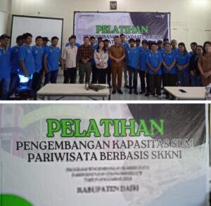 Pelatihan pengembangan kapasitas SDM pariwisata berbasis skkni