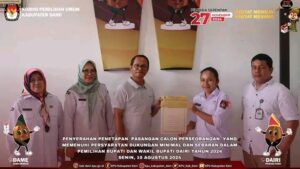 Penyerahan penetapan pasangan calon perseorangan