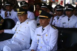 Bupati Humbahas Kunjungi Peringatan HUT Ke-79 Kemerdekaan RI di Kecamatan Pollung