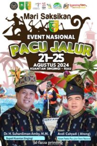 Ketua Panitia Pacu Jalur Event Nasional Tahun 2024 , Andi Cahayadi Menyatakan 225 Jalur Siap Untuk Berpacu