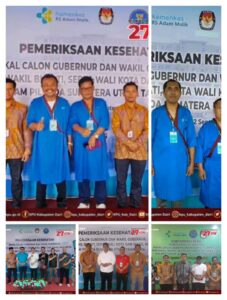 KPU pendampingan pemeriksaan kesehatan pasangan calon bupati dan wakil bupati Dairi