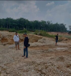 Polsek Kuantan Hilir Lakukan Pengecekan Dugaan Galian C di Desa Kasang Limau Sundai