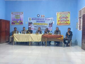PemDes Pulau Madinah Gelar MusDes RKPDes th 2025, masyarakat usulkan 10 Program untuk Kemajuan Desa