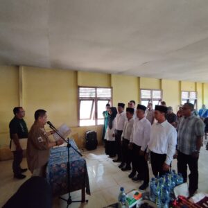 Perpanjangan Jabatan, BPD Dusun Tuo di Lantik Camat kuantan Hilir