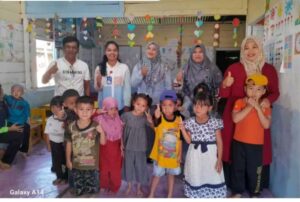Dinas Dukcapil Dairi Berikan Pelayanan Jempol Siturang di PAUD Harapan Pelangi Desa Bintang Mersada