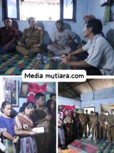 Dusela sela waktu PJ,bupati kunjungan ketigalingga menyempat diri melayat