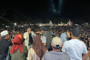 Ketua DPC partai Demokrat Menggelar Syukuran Di Lapangan Muara lembu