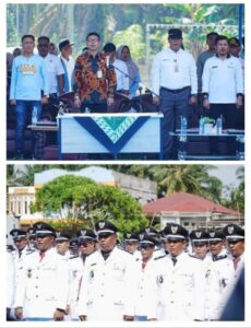 Bupati Suhardiman Amby diwakili oleh Pj Sekda dr. H. Fahdiansyah, SpOG kembali melantik sebanyak 52 Penjabat Kepala Desa