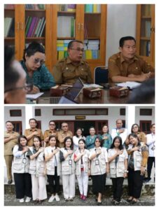 Pejabat(PJ) sekda Dairi melakukan pertemuan  terkait survei status Gizi