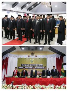 Rapat paripurna dan Pelantikan Dewan perwakilan rakyat Daerah(DPRD)