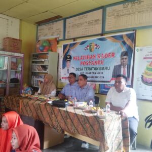 Pemdes Teratak Baru Gelar Pelatihan Kader Posyandu Tahun 2024