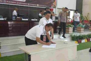 KPU Pakpak Bharat Gelar Deklarasi Kampanye Damai Pilkada 2024