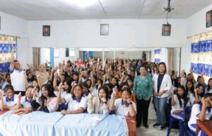 Ketua TP PKK Kab.Dairi Hadiri Gerakan Aksi Bergizi di SMK Swasta HKBP