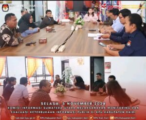 KPU melaksanakan monitoring evaluasi keterbukaan impormasi publik