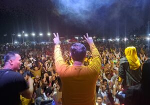 Kampanye Membludak, Komperensi : Insya Allah AYO Menang di Singingi dan Singingi Hilir