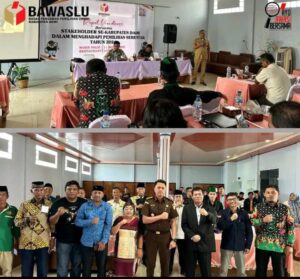 Bawaslu menggelar Rapat koordinasi bersama stakeholders se-kabupaten Dairi dalam pemilihan serentak