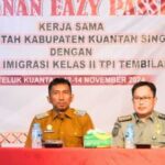 PJs Bupati Kuansing drg. Sri Sadono Mulyanto buka secara resmi Pelaksanaan Eazy Passport