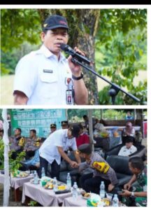 Pjs Bupati dan Kapolres Kuansing Hadiri Launching Penanaman Bibit Cabe Merah Desa Seberang Taluk