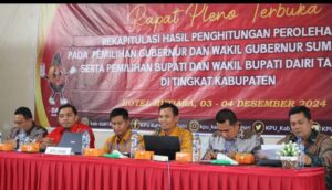 Pilkada Usai, KPU Dairi Gelar Rapat Pleno Terbuka Rekapitulasi Penghitungan Suara Tingkat Kabupaten