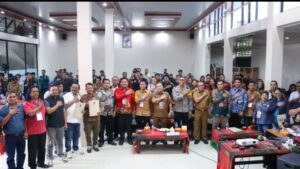 KPU dan forkopinda melaksanakan Perhitungan Perolehan Suara Pemilihan Bupati dan Wakil Bupati Dairi 2024 di Tingkat Kabupaten