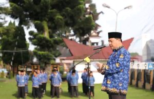 Pejabat (PJ)Bupati Dairi menjadi inspektur upacara hari kesadaran nasional