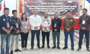 Bawaslu Hadiri dan Saksikan Rapat Sidang Pleno Terbuka Rekapitulasi Hasil Pemungutan Suara Tingkat Kabupaten Pakpak Bharat