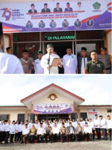 Peringatan Hari Amal Bakti Yang Ke 79 pejabat (Pj)Bupati Dairi Sampaikan Amanat Menteri Agama RI