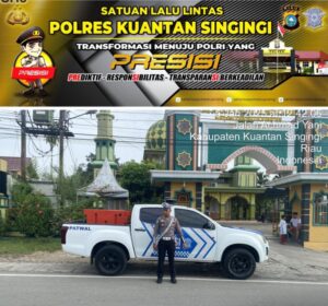 Sat Lantas Polres Kuansing Patroli Siang Antisipasi Daerah Rawan Laka Lantas, Balap Liar, dan C3