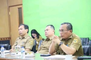 Pejabat(PJ) bupati dan pejabat (PJ)sekda Dairi mengikuti rapat koordinasi percepatan penataan non-ASN