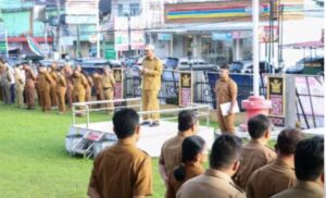 Pimpin Apel Gabungan, Wahyu Sagala Tekankan Seluruh ASN Terus Bekerja Keras dan Selalu Mengutamakan Kepentingan Masyarakat