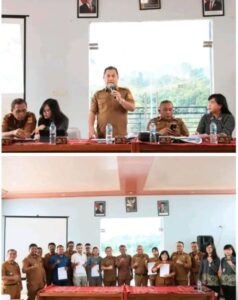 Sekretaris Daerah Didampingi Asisten Pemerintahan membuka sosial program NEW PESIAR